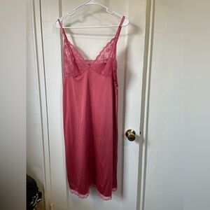 DIXIE BELLE Vintage Pink Lace Slip Dress